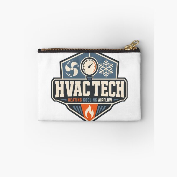 Item preview, HVAC Tech Badge Modern Industrial Emblem Trade Gift designed and sold by BoosterShop.