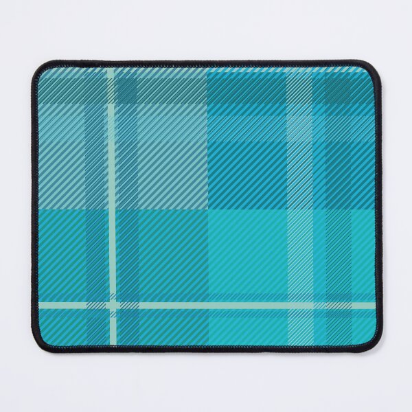Item preview, Vibrant Ocean Blue and Turquoise Tartan Plaid Pattern designed and sold by Momoko-Hikaru.
