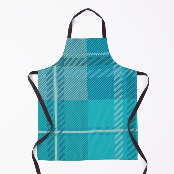 Item preview, Vibrant Ocean Blue and Turquoise Tartan Plaid Pattern designed and sold by Momoko-Hikaru.