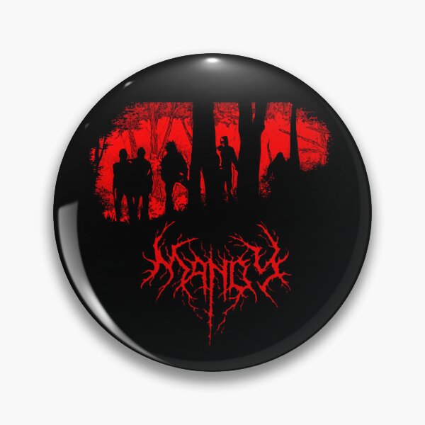 Item preview, Dark Silhouettes Standing In Red Forest designed and sold by PolarGraphicsSA.