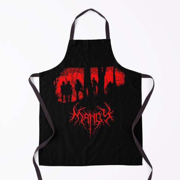 Item preview, Dark Silhouettes Standing In Red Forest designed and sold by PolarGraphicsSA.