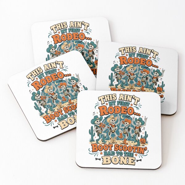 Item preview, Dancing Cowboy Skeletons Wild West Halloween Design designed and sold by JansenGS.