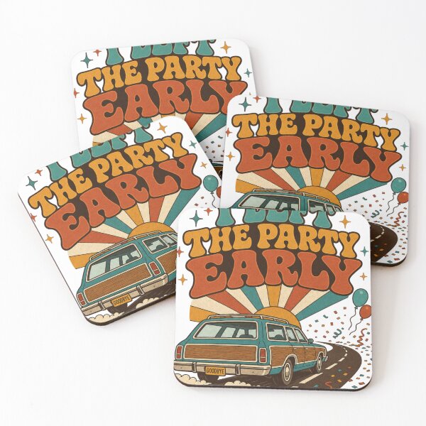 Item preview, I Left The Party Early Retro Groovy Introvert Funny Gift designed and sold by BoosterShop.