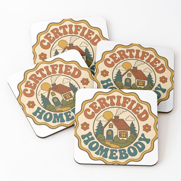 Item preview, Certified Homebody Retro Groovy Introvert Funny Gift designed and sold by BoosterShop.
