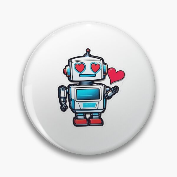 Item preview, Cute Robot Love Heart designed and sold by @Stickerify1.