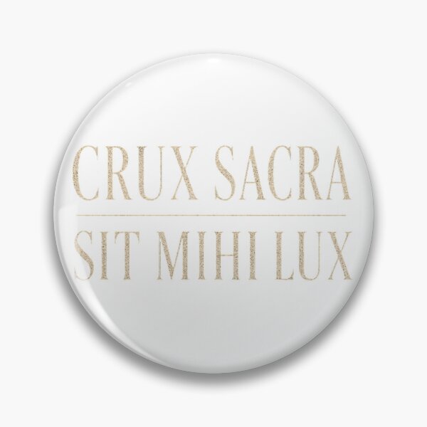 Item preview, Crux Sacra Sit Mihi Lux Benedictus Prayer Gold designed and sold by BoosterShop.