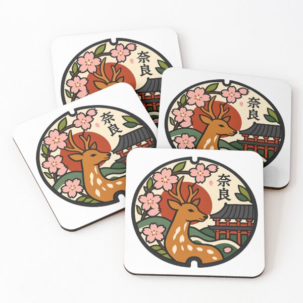 Item preview, Nara Deer Japanese Manhole Art designed and sold by WAYNORI.