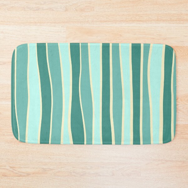 Item preview, Imperfect stripe- Seafoam Teal Green  designed and sold by Pattern Petals.