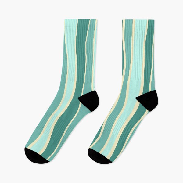 Item preview, Imperfect stripe- Seafoam Teal Green  designed and sold by Pattern Petals.