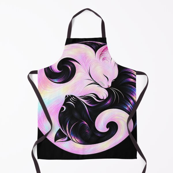 Item preview, ⚖️ PURRFECTLY BALANCED COLLECTION ⚖️ - WHITE CAT & BLACK CAT designed and sold by WheelieGdArt.