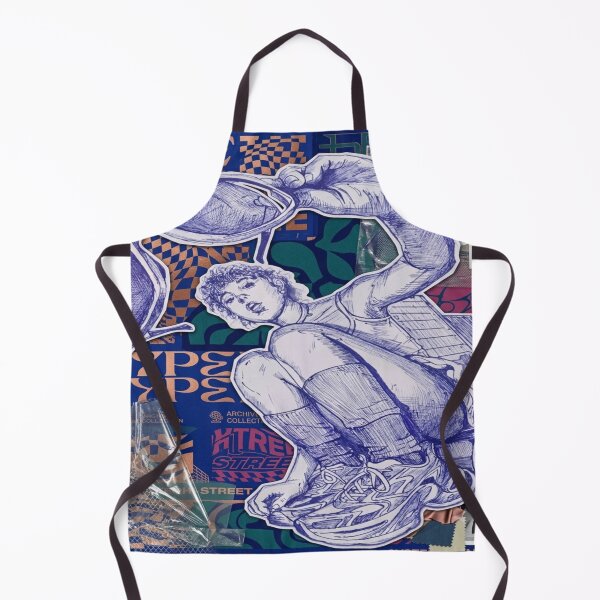 Item preview, Moda urbana cyberpunk con tinta azul - Collage designed and sold by InkcredibleNG.