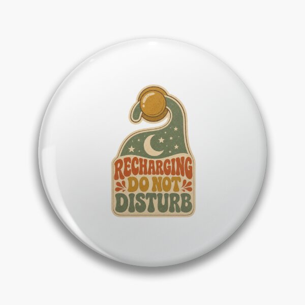Item preview, Recharging Do Not Disturb Retro Door Hanger Saying designed and sold by BoosterShop.