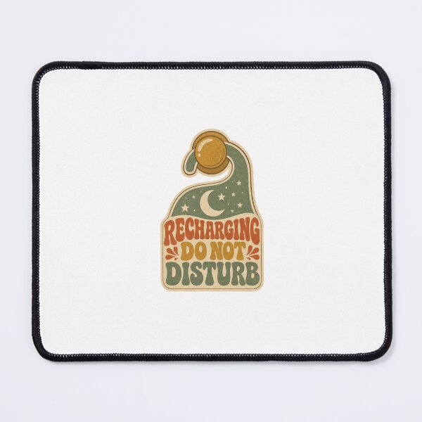 Item preview, Recharging Do Not Disturb Retro Door Hanger Saying designed and sold by BoosterShop.