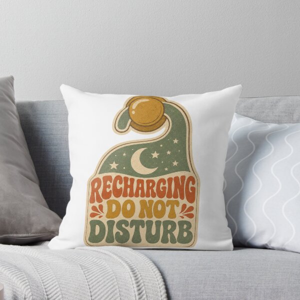 Item preview, Recharging Do Not Disturb Retro Door Hanger Saying designed and sold by BoosterShop.