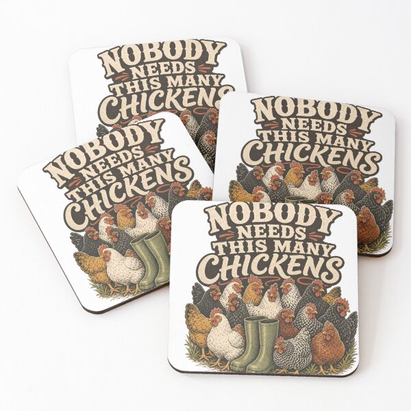 Item preview, Nobody Needs This Many Chickens Funny Backyard Chicken Gift designed and sold by BoosterShop.