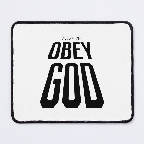 Item preview, Obey God – Christian Faith Typography T-Shirt Design designed and sold by CrossCrafted.