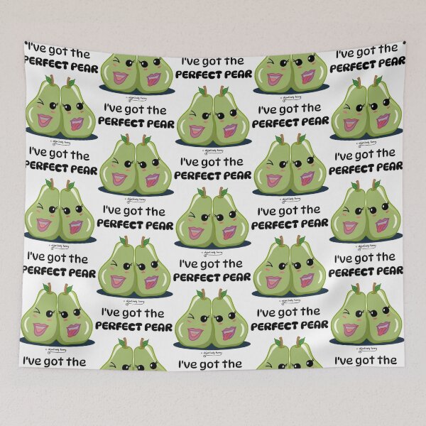 Item preview, I've Got The Perfect Pear Funny Cute Fruit Couple Art designed and sold by TharaMurads.