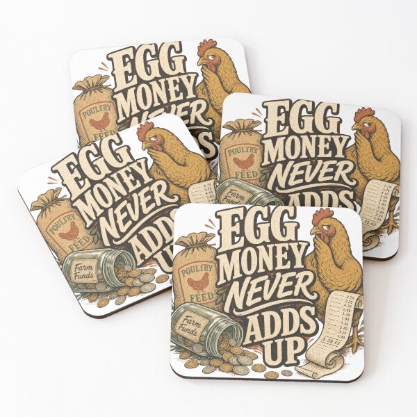 Item preview, Egg Money Never Adds Up Funny Backyard Chicken Gift designed and sold by BoosterShop.