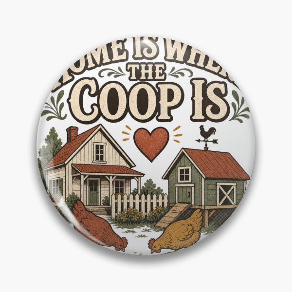 Item preview, Home Is Where The Coop Is Backyard Chicken Keeper Gift designed and sold by BoosterShop.