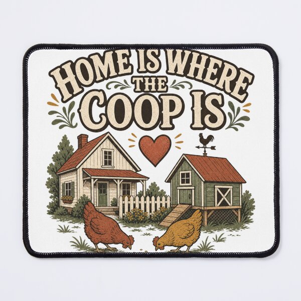 Item preview, Home Is Where The Coop Is Backyard Chicken Keeper Gift designed and sold by BoosterShop.