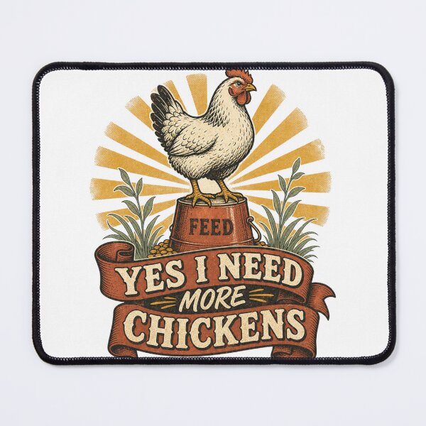 Item preview, Yes I Need More Chickens Funny Backyard Chicken Gift designed and sold by BoosterShop.