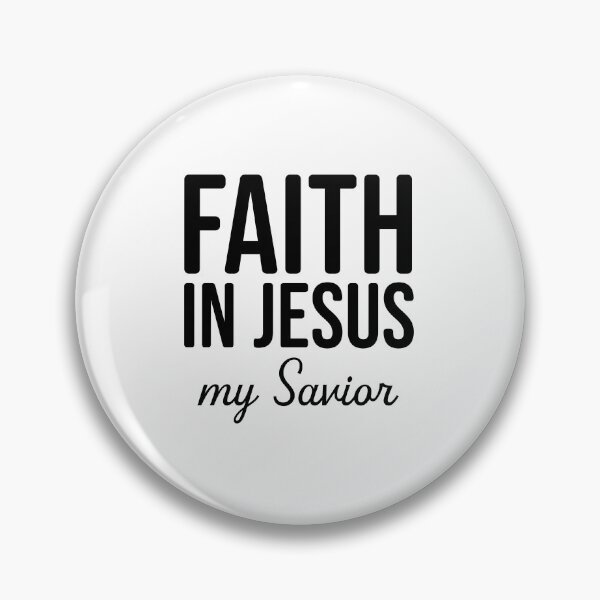 Item preview, Faith In Jesus My Savior  – Christian Faith Typography T-Shirt Design designed and sold by CrossCrafted.