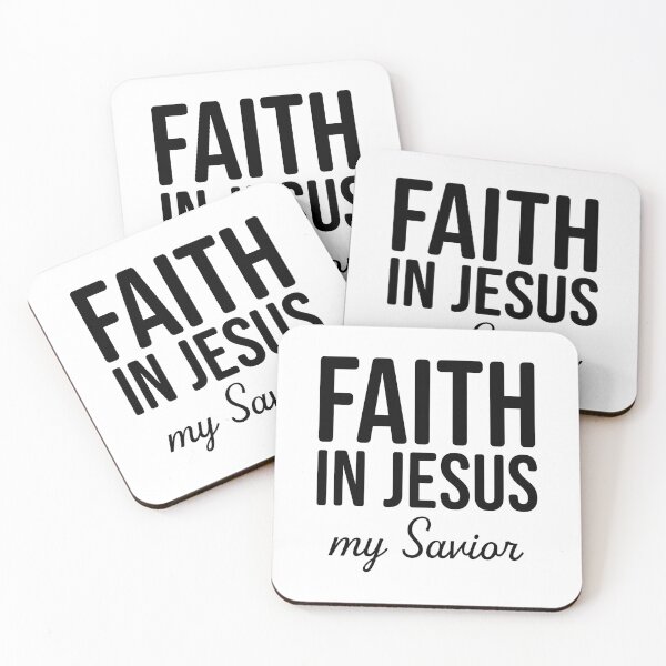 Item preview, Faith In Jesus My Savior  – Christian Faith Typography T-Shirt Design designed and sold by CrossCrafted.
