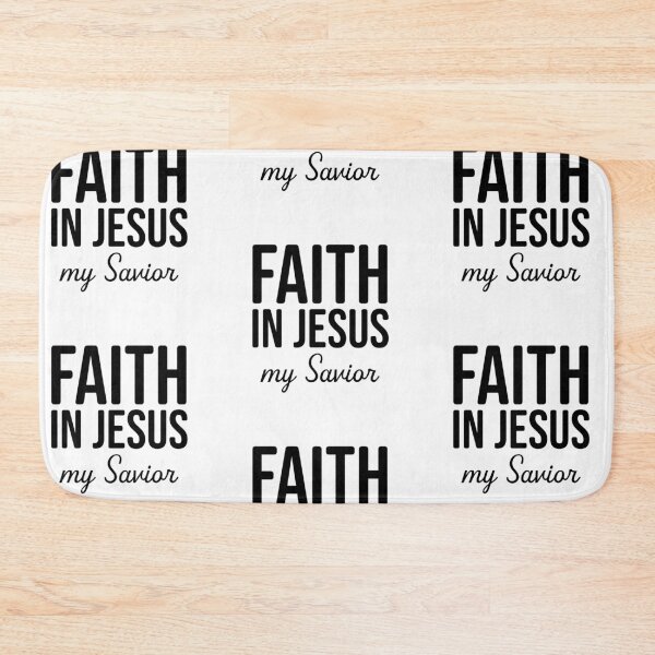 Item preview, Faith In Jesus My Savior  – Christian Faith Typography T-Shirt Design designed and sold by CrossCrafted.
