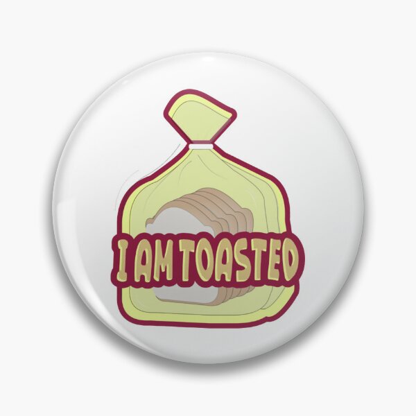 Item preview, I Am Toasted Funny Bread Loaf Pop Art Pun designed and sold by ranzishopp.
