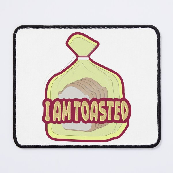 Item preview, I Am Toasted Funny Bread Loaf Pop Art Pun designed and sold by ranzishopp.