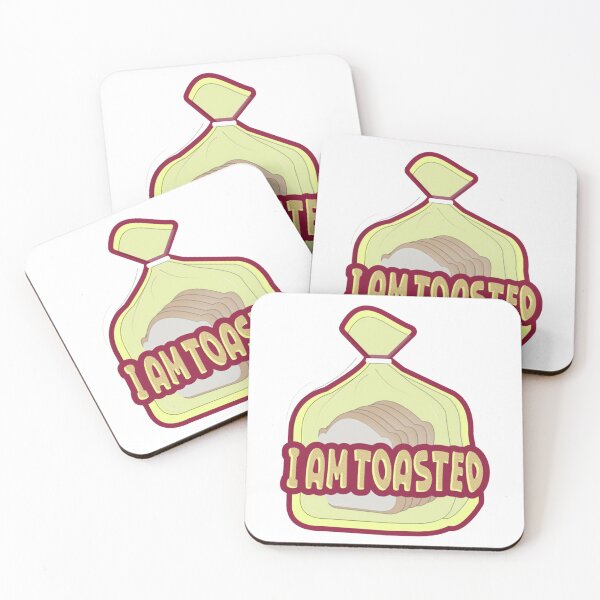 Item preview, I Am Toasted Funny Bread Loaf Pop Art Pun designed and sold by ranzishopp.