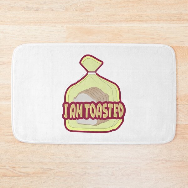 Item preview, I Am Toasted Funny Bread Loaf Pop Art Pun designed and sold by ranzishopp.