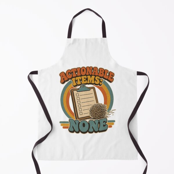 Item preview, Actionable Items None Retro Office Humor designed and sold by BoosterShop.