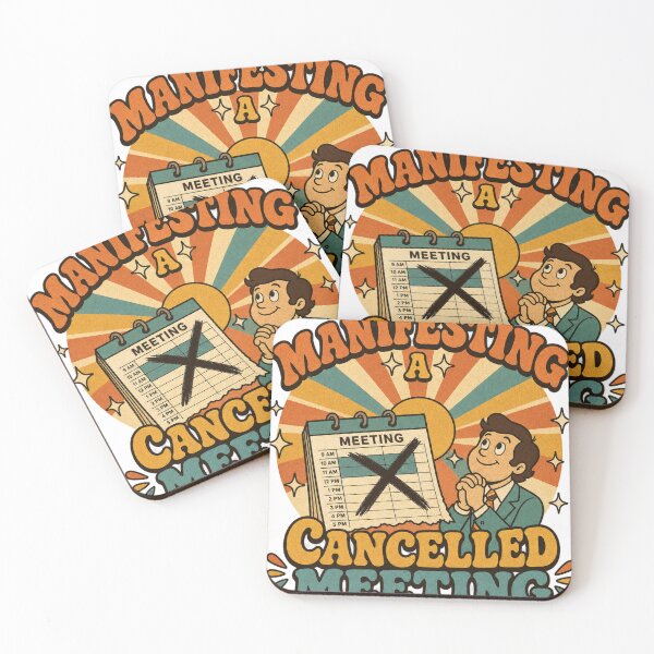 Item preview, Manifesting A Cancelled Meeting Retro Office Humor designed and sold by BoosterShop.