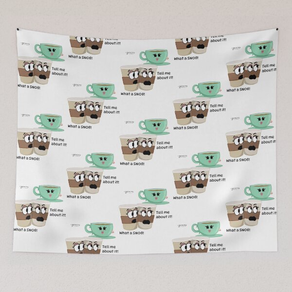 Item preview, Tea Snob Funny Caffeine Beverage Rivalry Typography Art designed and sold by TharaMurads.