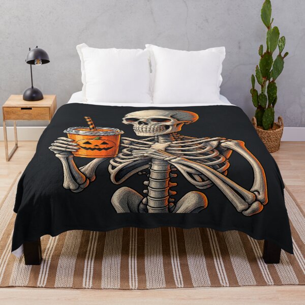 Item preview, Spooky Skeleton Pumpkin Drink designed and sold by Hari Arts.