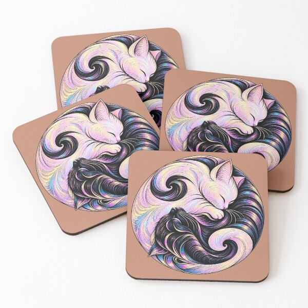 Item preview, ⚖️ PURRFECTLY BALANCED COLLECTION ⚖️ - WOODCUT CATS v2 designed and sold by WheelieGdArt.