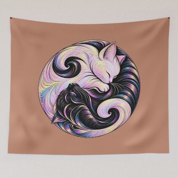 Item preview, ⚖️ PURRFECTLY BALANCED COLLECTION ⚖️ - WOODCUT CATS v2 designed and sold by WheelieGdArt.