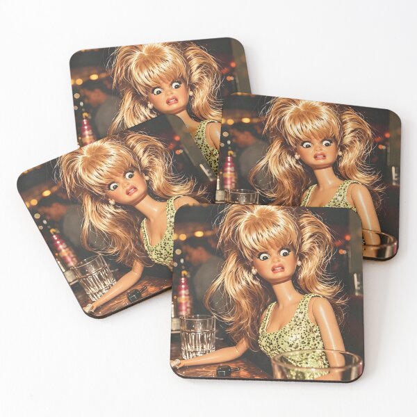 Item preview, Shocked Big Hair Blonde Doll Bar Reaction Funny Meme designed and sold by Devilians92.