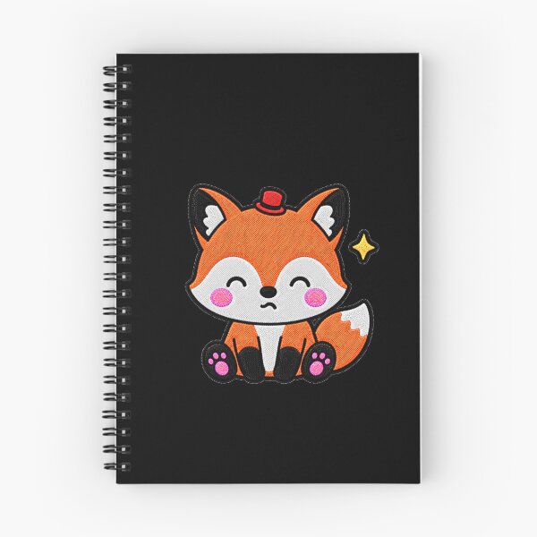 Item preview, Funny Fox Wearing Tiny Red Hat Kawaii Embroidery Patch designed and sold by ColorSplash123.