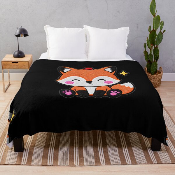 Item preview, Funny Fox Wearing Tiny Red Hat Kawaii Embroidery Patch designed and sold by ColorSplash123.