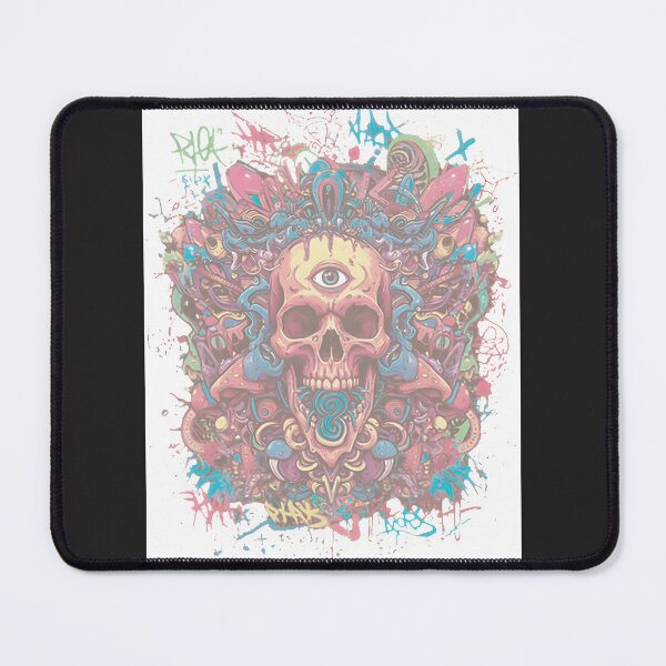 Item preview, Psychedelic Skull With A Third Eye Tshirt LIMITED EDITION designed and sold by Beautyinme.