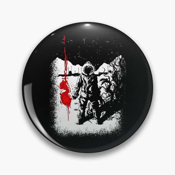 Item preview, Parka Figure Holding Red Glowing Flare In Snowy Antarctic Base designed and sold by Whatcthehole.