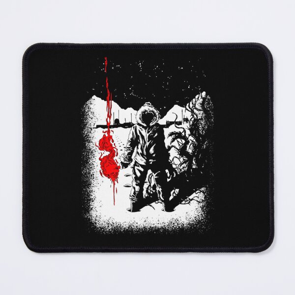 Item preview, Parka Figure Holding Red Glowing Flare In Snowy Antarctic Base designed and sold by Whatcthehole.