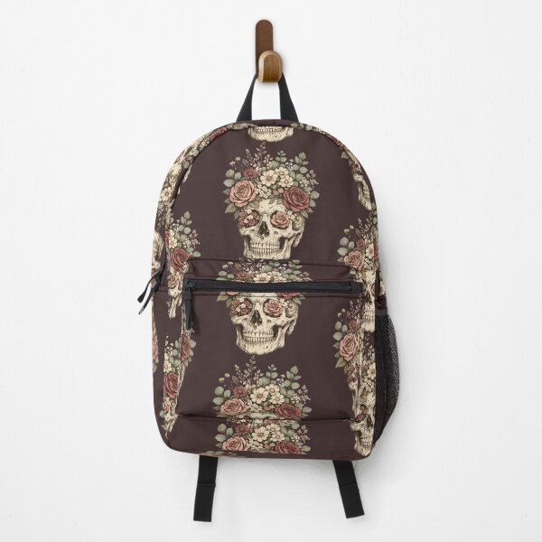Item preview, Floral Skull Bouquet Design | Botanical Skull Sublimation Art designed and sold by MOCH- ART.