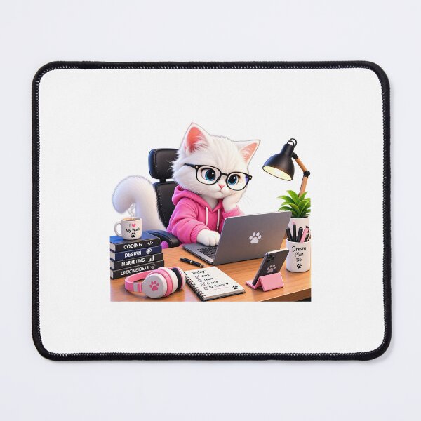 Item preview, Cute Coding Cat Programmer Laptop Software Developer designed and sold by KingP1.