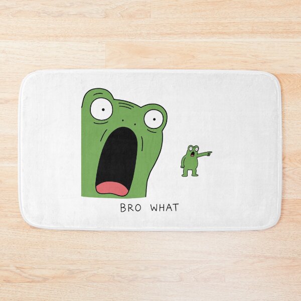 Item preview, Bro What Funny Frog Reaction Meme designed and sold by MonkiFlipp.
