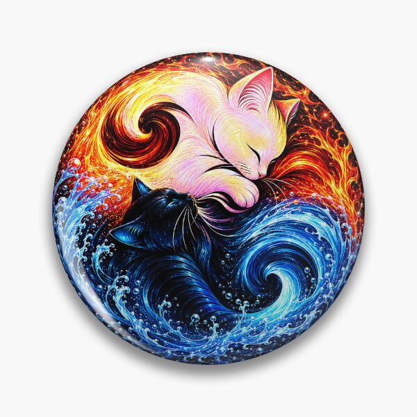 Item preview, ⚖️ PURRFECTLY BALANCED COLLECTION ⚖️ - Fire & Water designed and sold by WheelieGdArt.