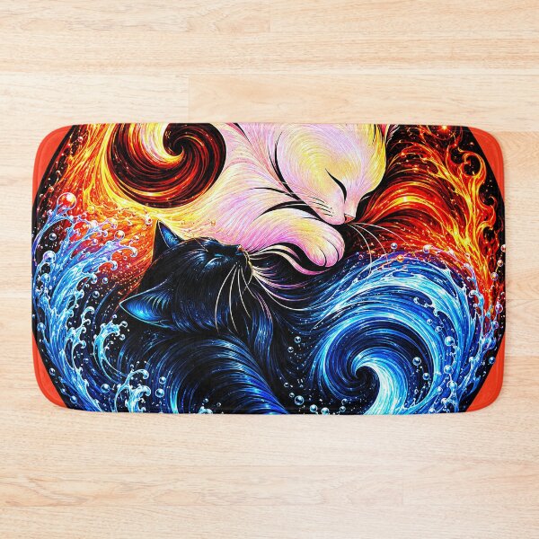 Item preview, ⚖️ PURRFECTLY BALANCED COLLECTION ⚖️ - Fire & Water designed and sold by WheelieGdArt.