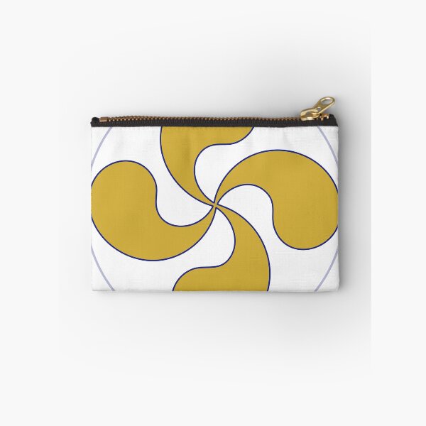 Item preview, Golden Lauburu — Basque Cross Symbol in Navy & Gold Circle designed and sold by DONOSTIADESIGN.